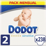 Dodot Sensitive Panales Talla 2 (4-8 Kg) – 238 Panales