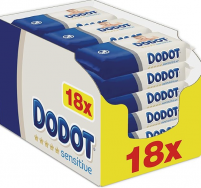 Dodot Sensitive – Toallitas bebé, 18 paquetes, 972 toallitas