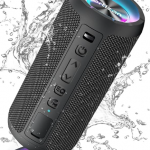 Ortizan Altavoz Bluetooth Potente Portatil X10P Negro con Luz LED de Color
