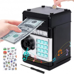 Huchas Infantiles, Hucha Cajero Automatico, Caja Fuerte Niños con protección de contraseña