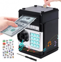 Huchas Infantiles, Hucha Cajero Automatico, Caja Fuerte Niños con protección de contraseña