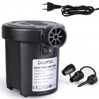 Deeplee Bomba de Aire Eléctrica, 2 en 1 Inflador Eléctrico 130W de Alta Potencia Colchones Inflables/Deflactor para Piscinas