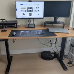 FLEXISPOT Escritorio Elevable Eléctrico 160x80cm – grande, ajustable y de gran calidad