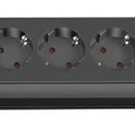 Regleta de enchufes con 4 Tomas de Corriente y protección contra sobretensiones (Cable de 2m, Interruptor, protección sobretensión hasta 19.500A)